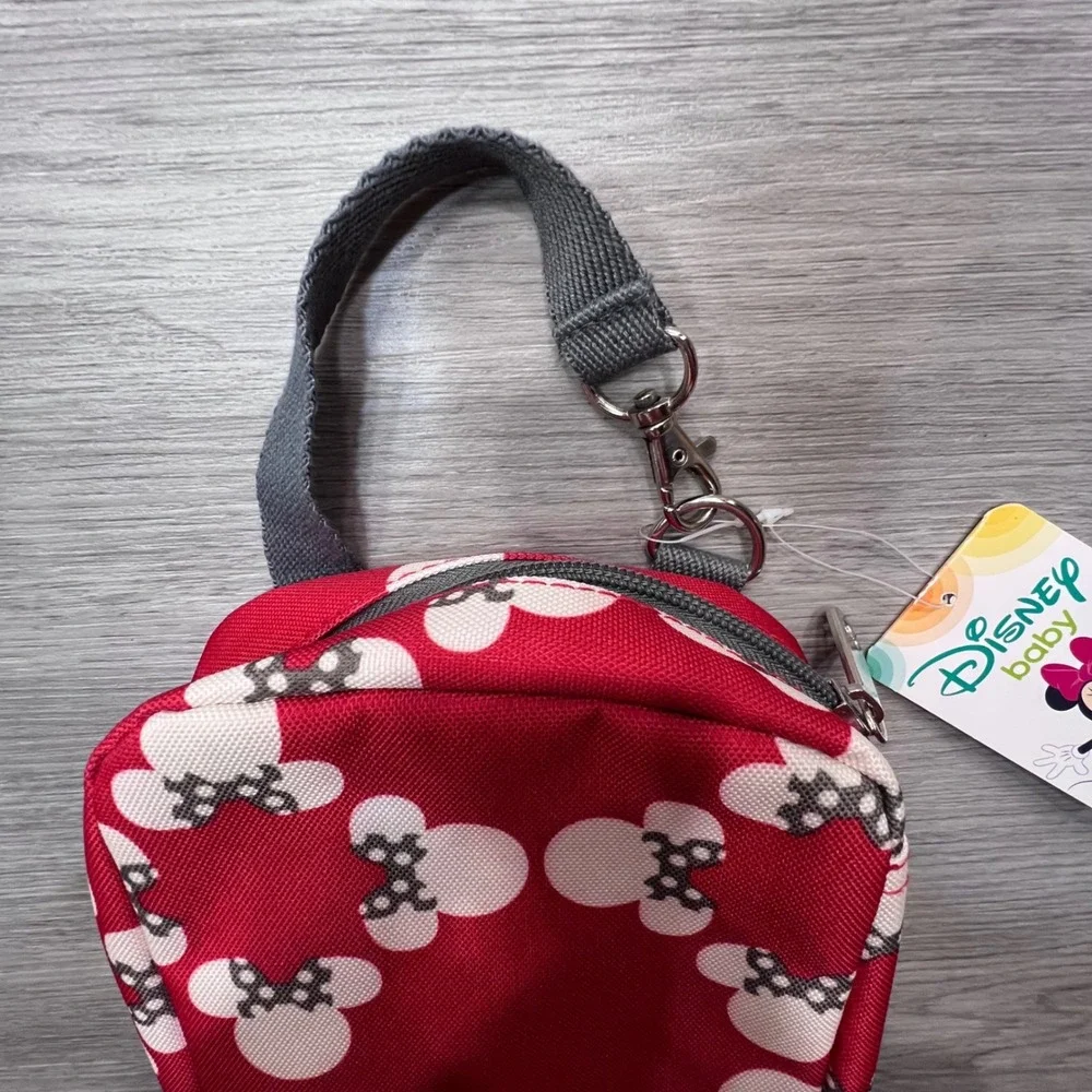 Disney Baby Minnie Mouse Diaper Shuttle Clutch Red Petunia NWT‎